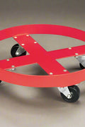 Heavy-Duty 55 Gallon Drum Dolly with Swivel Casters – Red Steel Frame
Top View of 55 Gallon Drum Dolly with 2.5 Inch Lip – Model 6891610
