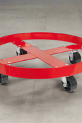 Heavy-Duty 55 Gallon Drum Dolly with Swivel Casters – Red Steel Frame
Top View of 55 Gallon Drum Dolly with 2.5 Inch Lip – Model 6891610