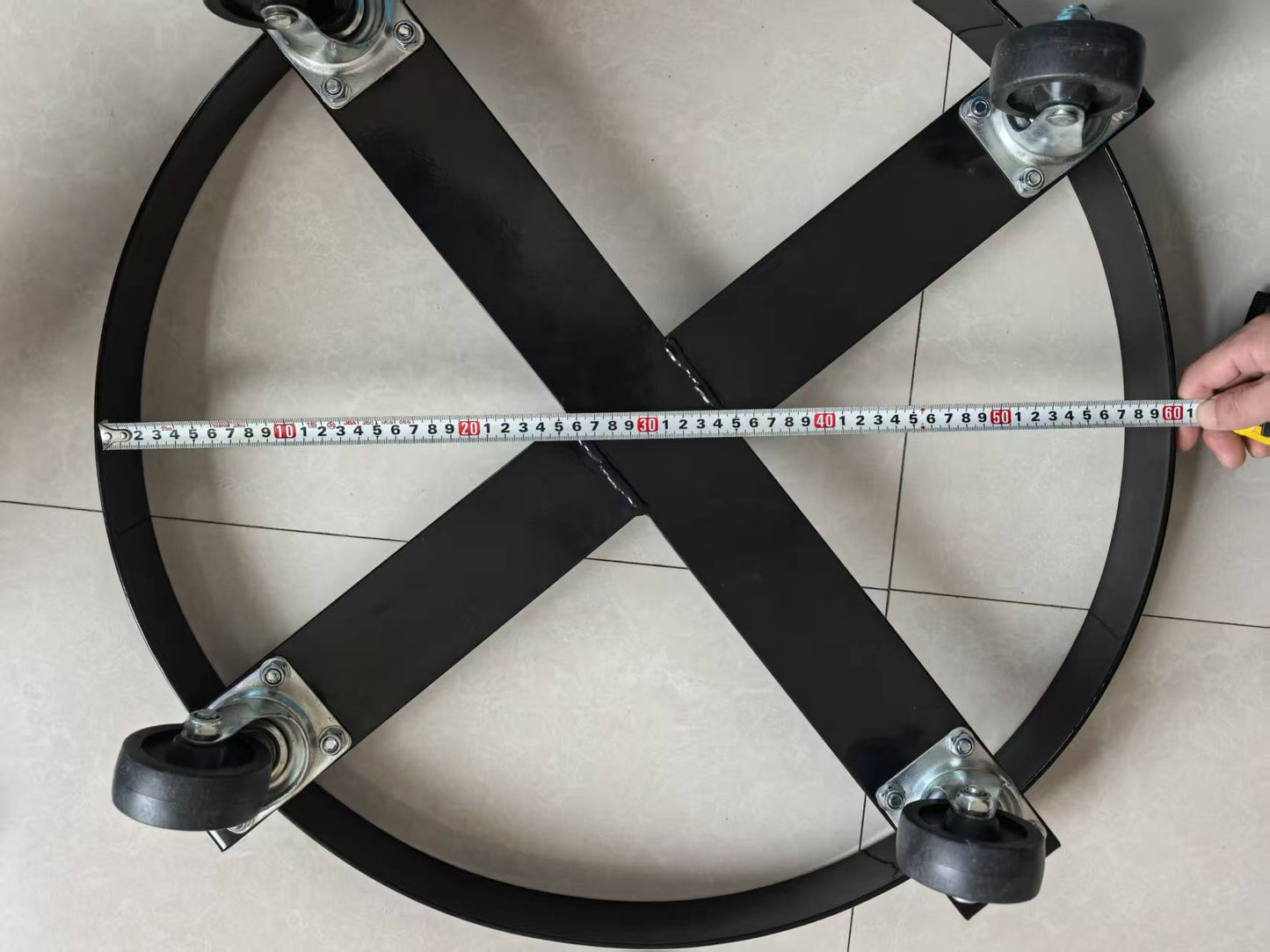 New 55 Gallon Drum Dolly with Swivel Casters – 1000 lbs Capacity, Model 6891610 - with | Sold by Uncle Wiener's Wholesale