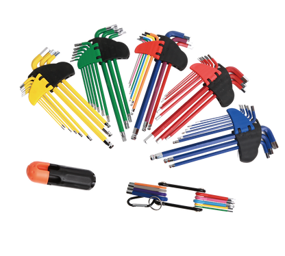 New 55 Pcs Long Arm & Ball End Hex Key Wrench Set WT214231 - with | Sold by Uncle Wiener's Wholesale