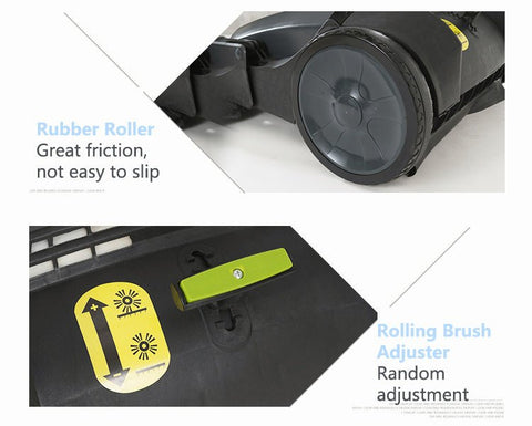New 55L Automatic Floor Sweeper – High Efficiency 3.28 ft Cleaning Width | SKU: 66S12 - with | Sold by Uncle Wiener's Wholesale