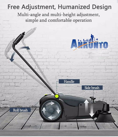 New 55L Automatic Floor Sweeper – High Efficiency 3.28 ft Cleaning Width | SKU: 66S12 - with | Sold by Uncle Wiener's Wholesale