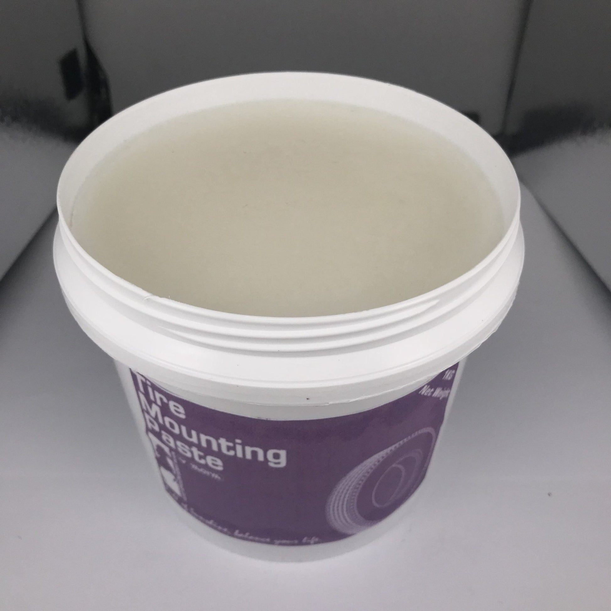 5KG white tire mounting lube paste in purple tub for professional garage use