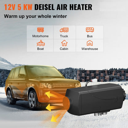 New 5KW Diesel Air Heater 12V – Compact All - in - One Heater AH05121 - with | Sold by Uncle Wiener's Wholesale