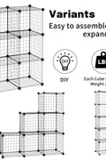 New 6 & 12 Cube Modular Wire Storage Rack – Stackable Grid Organizer Closet & Garage Shelf - with 6 - Cube | Sold by Uncle Wiener's Wholesale