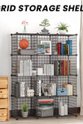 New 6 & 12 Cube Modular Wire Storage Rack – Stackable Grid Organizer Closet & Garage Shelf - with 9 - Cube | Sold by Uncle Wiener's Wholesale