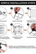 New 6 & 12 Cube Modular Wire Storage Rack – Stackable Grid Organizer Closet & Garage Shelf - with 6 - Cube | Sold by Uncle Wiener's Wholesale