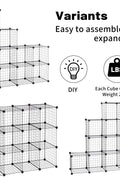 New 6 & 12 Cube Modular Wire Storage Rack – Stackable Grid Organizer Closet & Garage Shelf - with 9 - Cube | Sold by Uncle Wiener's Wholesale