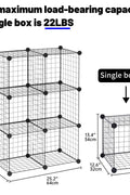 New 6 & 12 Cube Modular Wire Storage Rack – Stackable Grid Organizer Closet & Garage Shelf - with 6 - Cube | Sold by Uncle Wiener's Wholesale