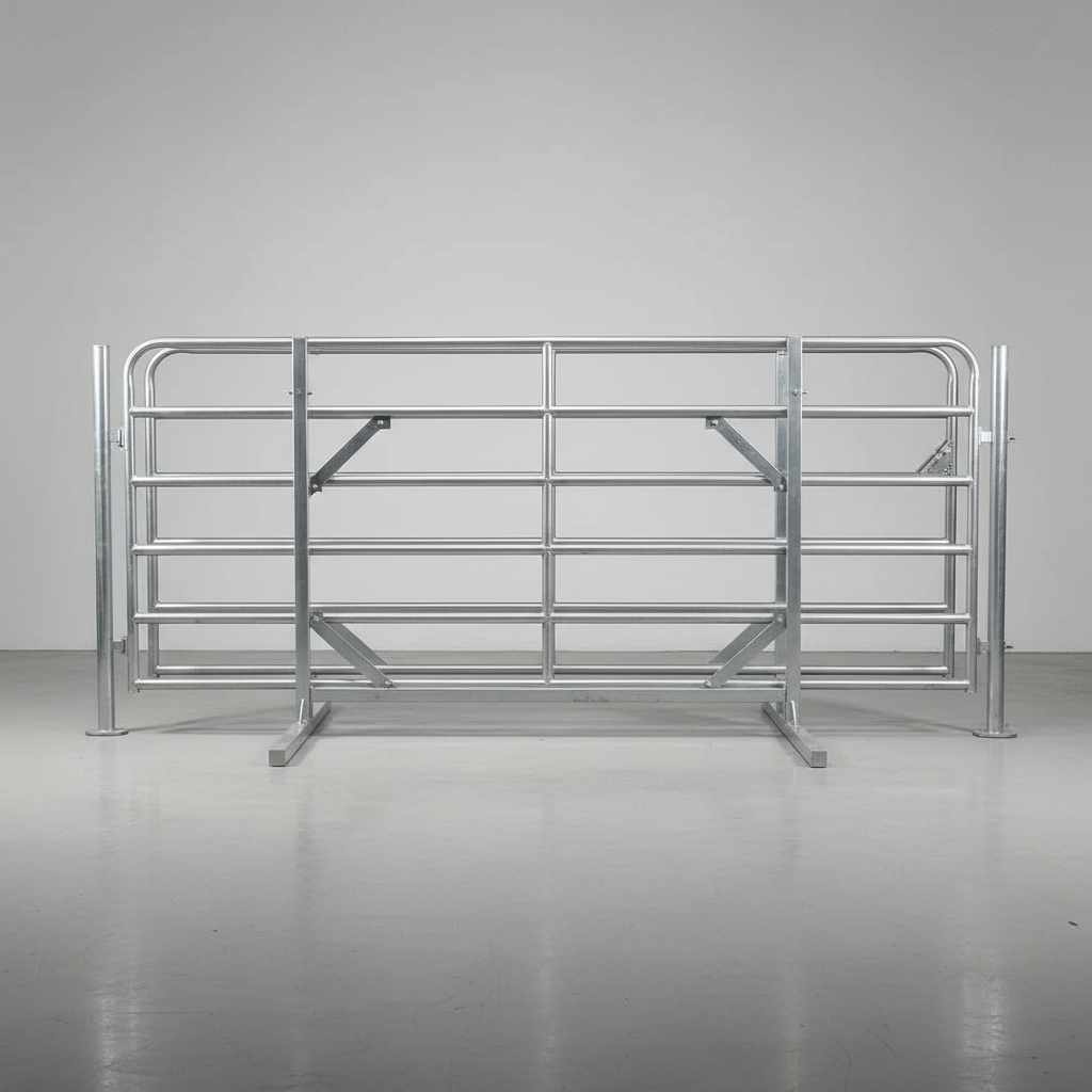 New 5.0 ft Tall 6-Bar Farm Gate – Heavy-Duty Steel Cattle & Livestock Fence Panel | Ranch, Field, Corral Gate