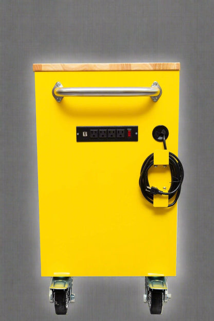 Red 6FT Rolling Tool Workbench with USB and Power Strip

Blue 15-Drawer Steel Workbench with Wheels

Gray Tool Cabinet with Power Outlets – 6FT

Purple Garage Tool Chest with USB Ports

Stainless Steel Heavy-Duty Tool Workbench