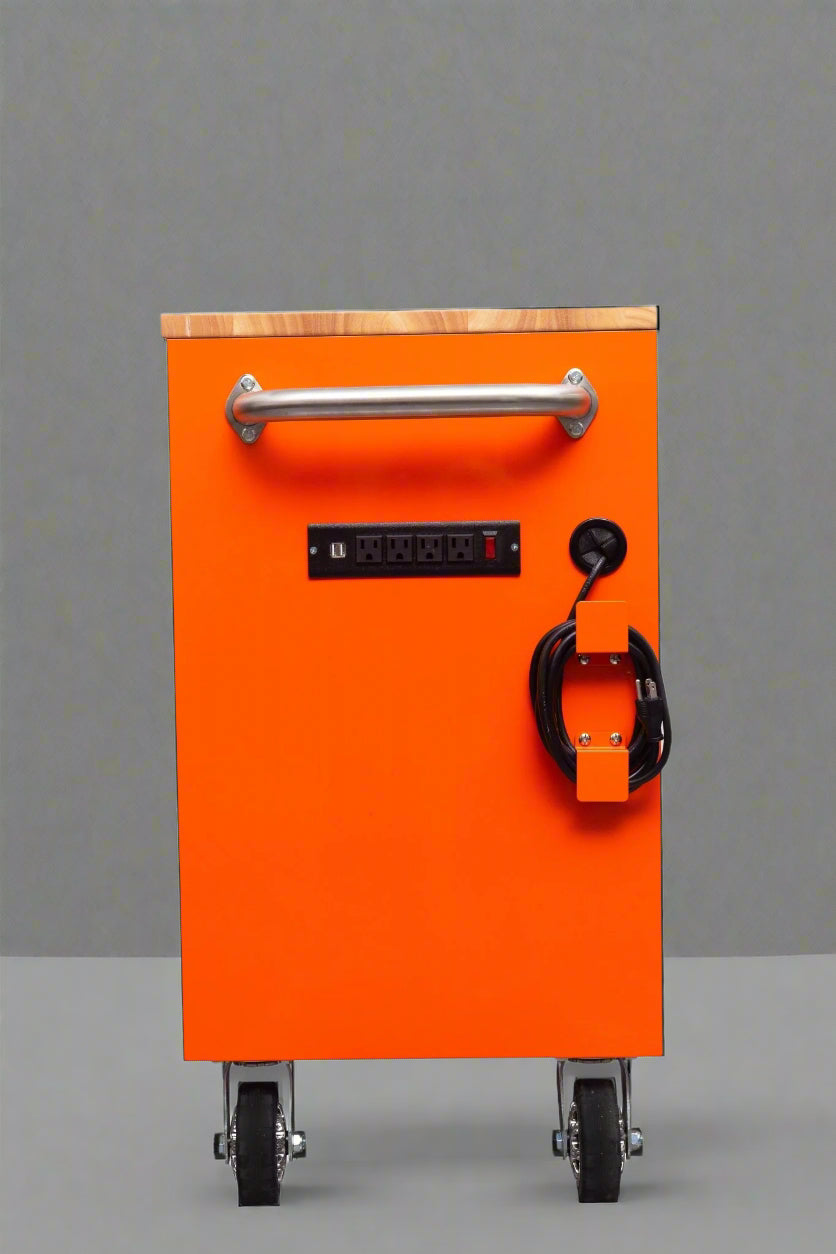 Red 6FT Rolling Tool Workbench with USB and Power Strip

Blue 15-Drawer Steel Workbench with Wheels

Gray Tool Cabinet with Power Outlets – 6FT

Purple Garage Tool Chest with USB Ports

Stainless Steel Heavy-Duty Tool Workbench