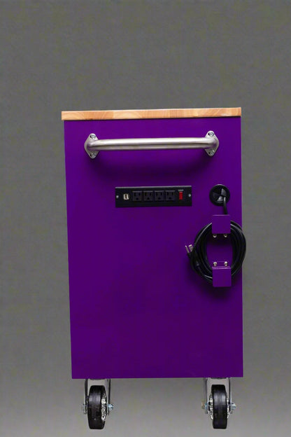 Red 6FT Rolling Tool Workbench with USB and Power Strip

Blue 15-Drawer Steel Workbench with Wheels

Gray Tool Cabinet with Power Outlets – 6FT

Purple Garage Tool Chest with USB Ports

Stainless Steel Heavy-Duty Tool Workbench