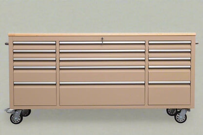 Red 6FT Rolling Tool Workbench with USB and Power Strip

Blue 15-Drawer Steel Workbench with Wheels

Gray Tool Cabinet with Power Outlets – 6FT

Purple Garage Tool Chest with USB Ports

Stainless Steel Heavy-Duty Tool Workbench