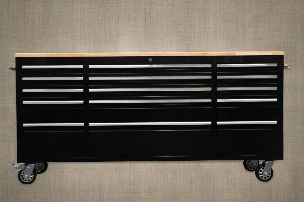 Red 6FT Rolling Tool Workbench with USB and Power Strip

Blue 15-Drawer Steel Workbench with Wheels

Gray Tool Cabinet with Power Outlets – 6FT

Purple Garage Tool Chest with USB Ports

Stainless Steel Heavy-Duty Tool Workbench