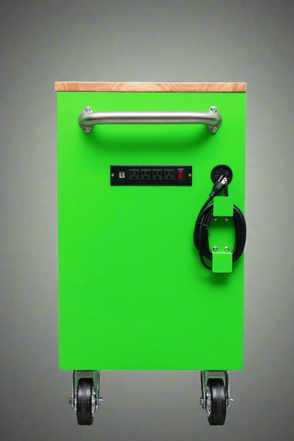 Red 6FT Rolling Tool Workbench with USB and Power Strip

Blue 15-Drawer Steel Workbench with Wheels

Gray Tool Cabinet with Power Outlets – 6FT

Purple Garage Tool Chest with USB Ports

Stainless Steel Heavy-Duty Tool Workbench