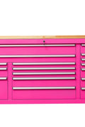 6 FT 17 DRAWER FATBOY TOOL BENCH WORKBENCH WITH POWER & USB - with Neon Pink | Sold by Uncle Wiener's Wholesale