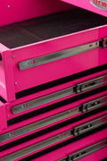 6 FT 17 DRAWER FATBOY TOOL BENCH WORKBENCH WITH POWER & USB - with Neon Pink | Sold by Uncle Wiener's Wholesale