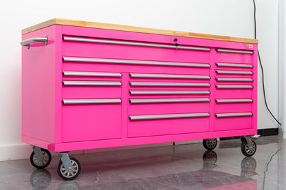 6 FT 17 DRAWER FATBOY TOOL BENCH WORKBENCH WITH POWER & USB - with Olive Green | Sold by Uncle Wiener's Wholesale