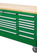 6 FT 17 DRAWER FATBOY TOOL BENCH WORKBENCH WITH POWER & USB - with Emerald Green (JD Green) | Sold by Uncle Wiener's Wholesale