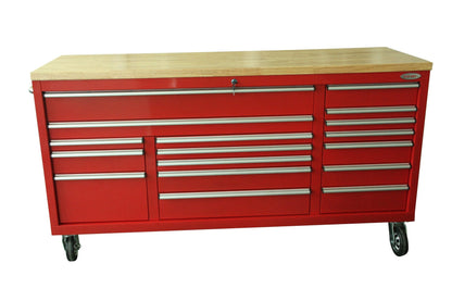 6 FT 17 DRAWER FATBOY TOOL BENCH WORKBENCH WITH POWER & USB - with Blue | Sold by Uncle Wiener's Wholesale
