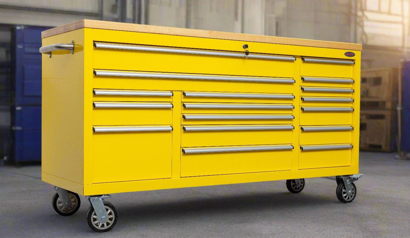 6 FT 17 DRAWER FATBOY TOOL BENCH WORKBENCH WITH POWER & USB - with Gray | Sold by Uncle Wiener's Wholesale