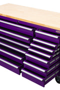 6 FT 17 DRAWER FATBOY TOOL BENCH WORKBENCH WITH POWER & USB - with Purple | Sold by Uncle Wiener's Wholesale