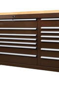 6 FT 17 DRAWER FATBOY TOOL BENCH WORKBENCH WITH POWER & USB - with Espresso Brown | Sold by Uncle Wiener's Wholesale
