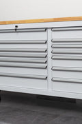 6 FT 17 DRAWER FATBOY TOOL BENCH WORKBENCH WITH POWER & USB - with Gray | Sold by Uncle Wiener's Wholesale