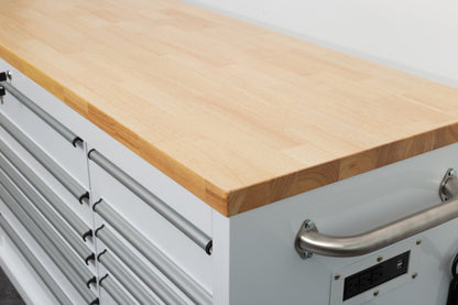 6 FT 17 DRAWER FATBOY TOOL BENCH WORKBENCH WITH POWER & USB - with Desert Sand | Sold by Uncle Wiener's Wholesale