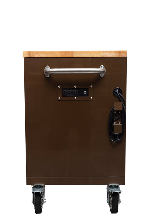 6 FT 17 DRAWER FATBOY TOOL BENCH WORKBENCH WITH POWER & USB - with Espresso Brown | Sold by Uncle Wiener's Wholesale