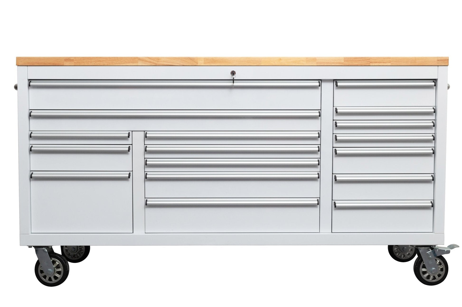 6 FT 17 DRAWER FATBOY TOOL BENCH WORKBENCH WITH POWER & USB - with White | Sold by Uncle Wiener's Wholesale