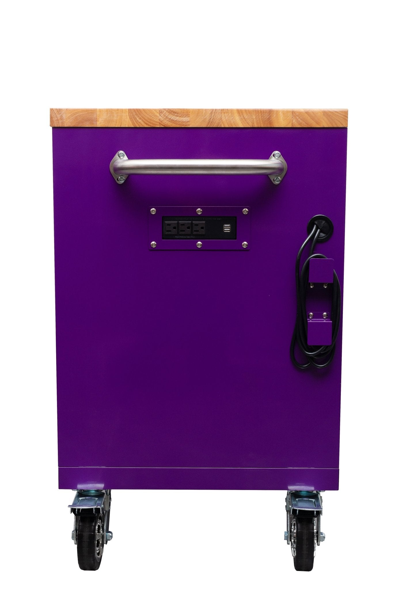 6 FT 17 DRAWER FATBOY TOOL BENCH WORKBENCH WITH POWER & USB - with Purple | Sold by Uncle Wiener's Wholesale