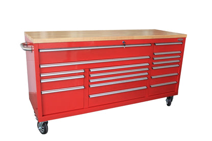 6 FT 17 DRAWER FATBOY TOOL BENCH WORKBENCH WITH POWER & USB - with Blue | Sold by Uncle Wiener's Wholesale