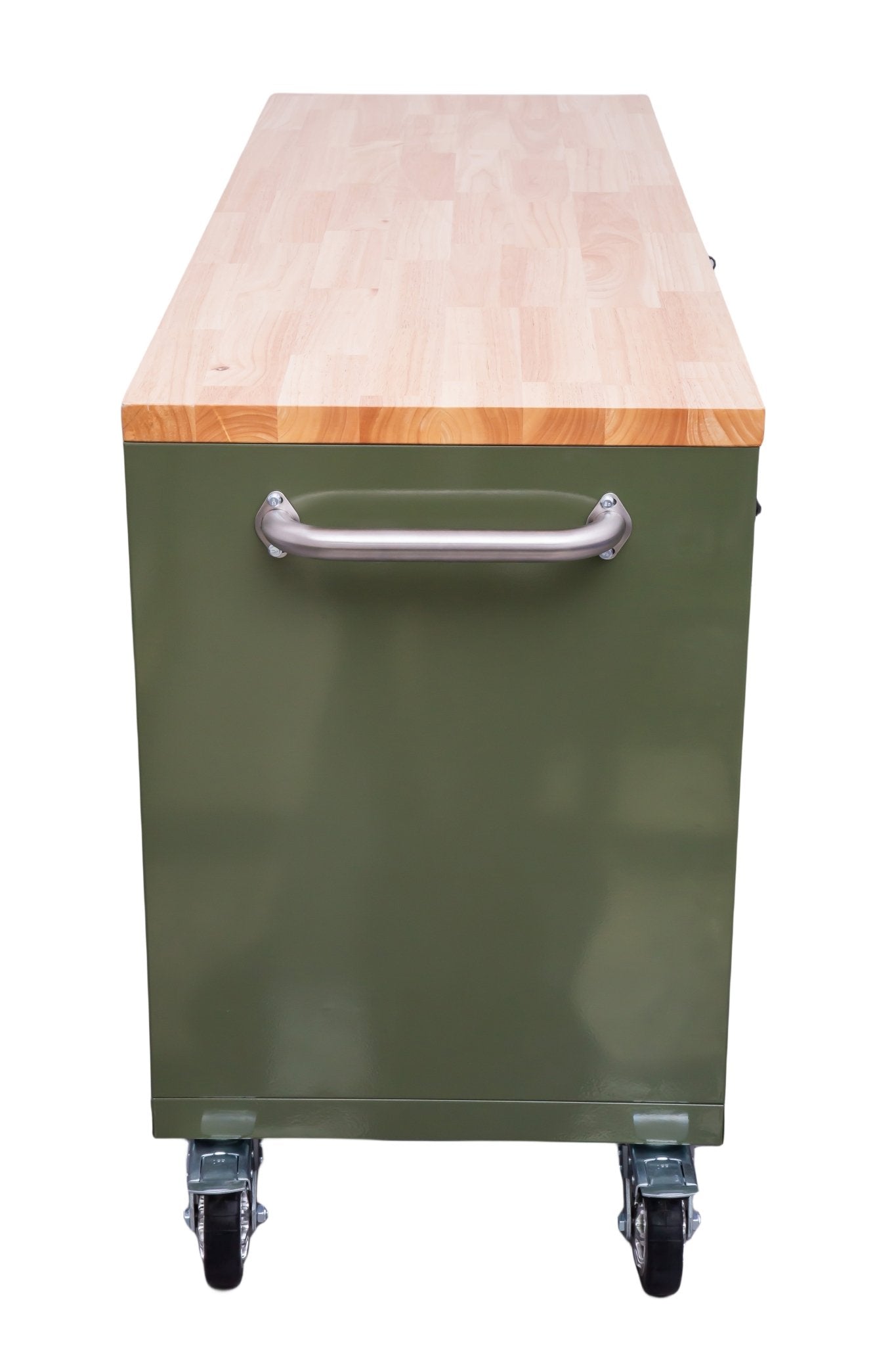 6 FT 17 DRAWER FATBOY TOOL BENCH WORKBENCH WITH POWER & USB - with Olive Green | Sold by Uncle Wiener's Wholesale