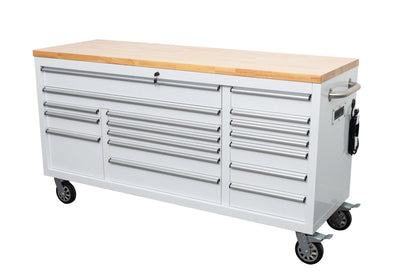 6 FT 17 DRAWER FATBOY TOOL BENCH WORKBENCH WITH POWER & USB - with Gray | Sold by Uncle Wiener's Wholesale