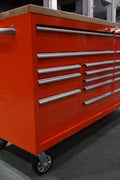 6 FT 17 DRAWER FATBOY TOOL BENCH WORKBENCH WITH POWER & USB - with Orange | Sold by Uncle Wiener's Wholesale