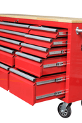 6 FT 17 DRAWER FATBOY TOOL BENCH WORKBENCH WITH POWER & USB - with Red | Sold by Uncle Wiener's Wholesale