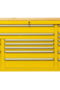 6 FT 17 DRAWER FATBOY TOOL BENCH WORKBENCH WITH POWER & USB - with Yellow | Sold by Uncle Wiener's Wholesale