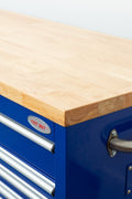6 FT 17 DRAWER FATBOY TOOL BENCH WORKBENCH WITH POWER & USB - with Dark Blue (NH Blue) | Sold by Uncle Wiener's Wholesale