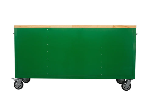 6 FT 17 DRAWER FATBOY TOOL BENCH WORKBENCH WITH POWER & USB - with Emerald Green (JD Green) | Sold by Uncle Wiener's Wholesale