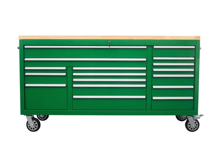 6 FT 17 DRAWER FATBOY TOOL BENCH WORKBENCH WITH POWER & USB - with Espresso Brown | Sold by Uncle Wiener's Wholesale