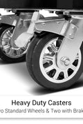 Heavy-Duty Locking Casters on 6 FT Industrial Tool Bench

