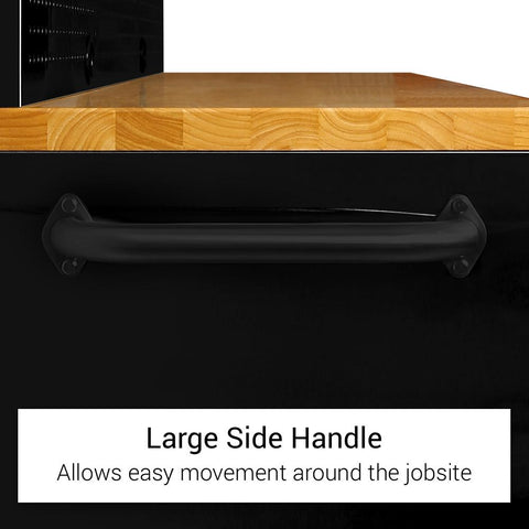 Large Side Handle for Easy Maneuvering of Tool Workstation

