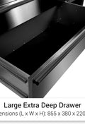 Large Extra-Deep Drawer with Smooth Sliding Rails – Interior View

