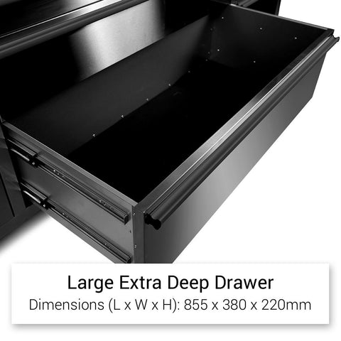 Large Extra-Deep Drawer with Smooth Sliding Rails – Interior View

