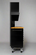 Side Profile View of the 6 FT Tool Cabinet – Mounted Storage & Drawers

