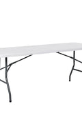 New 6 Ft Bi - Fold Folding Table – Heavy - Duty, Portable, Indoor/Outdoor Use AMPCT1807 - with | Sold by Uncle Wiener's Wholesale