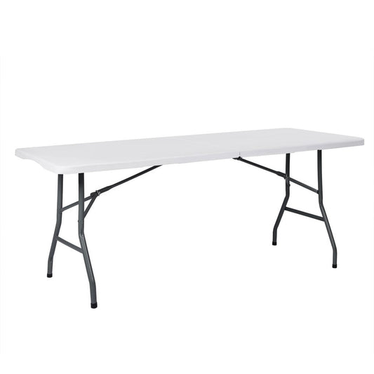 New 6 Ft Bi - Fold Folding Table – Heavy - Duty, Portable, Indoor/Outdoor Use AMPCT1807 - with | Sold by Uncle Wiener's Wholesale