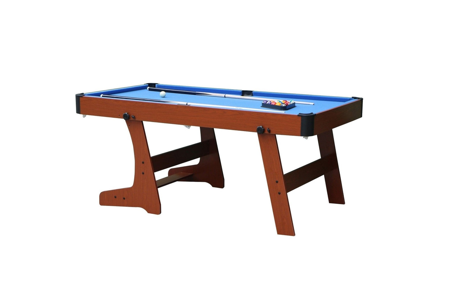 New 6 Ft Folding Pool Table with Accessories – Portable & Easy Setup Billiards Table 72FPT - with | Sold by Uncle Wiener's Wholesale
